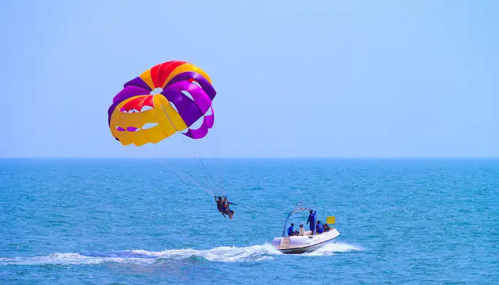 Parasailing at Baga Beach